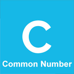 Teer Common Numbers